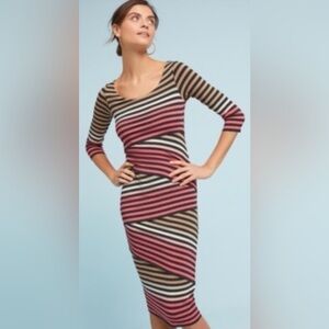 Bailey 44 Column Dress, multi stripe. Size XL